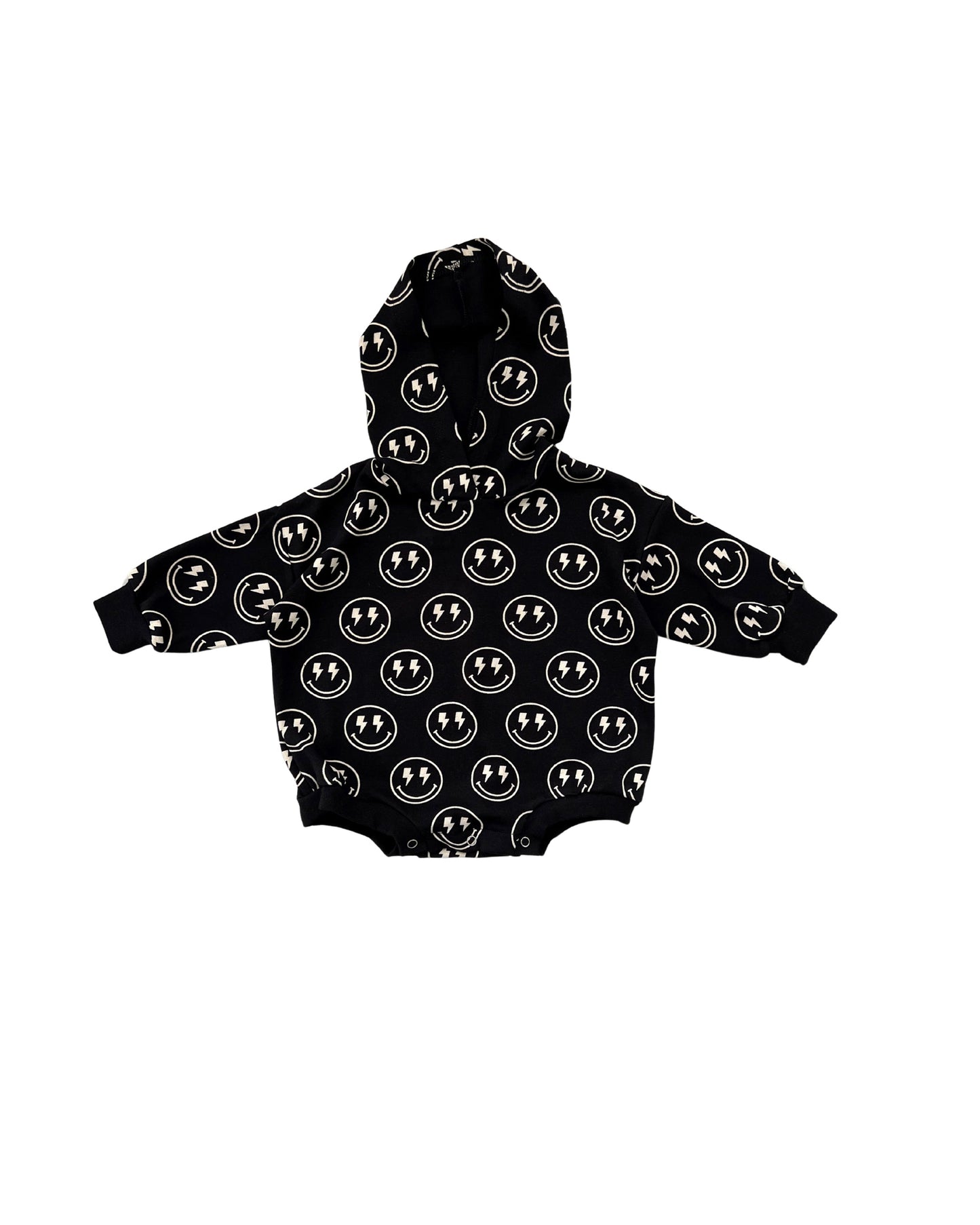 Hooded Bubble Romper | Electric Smiley