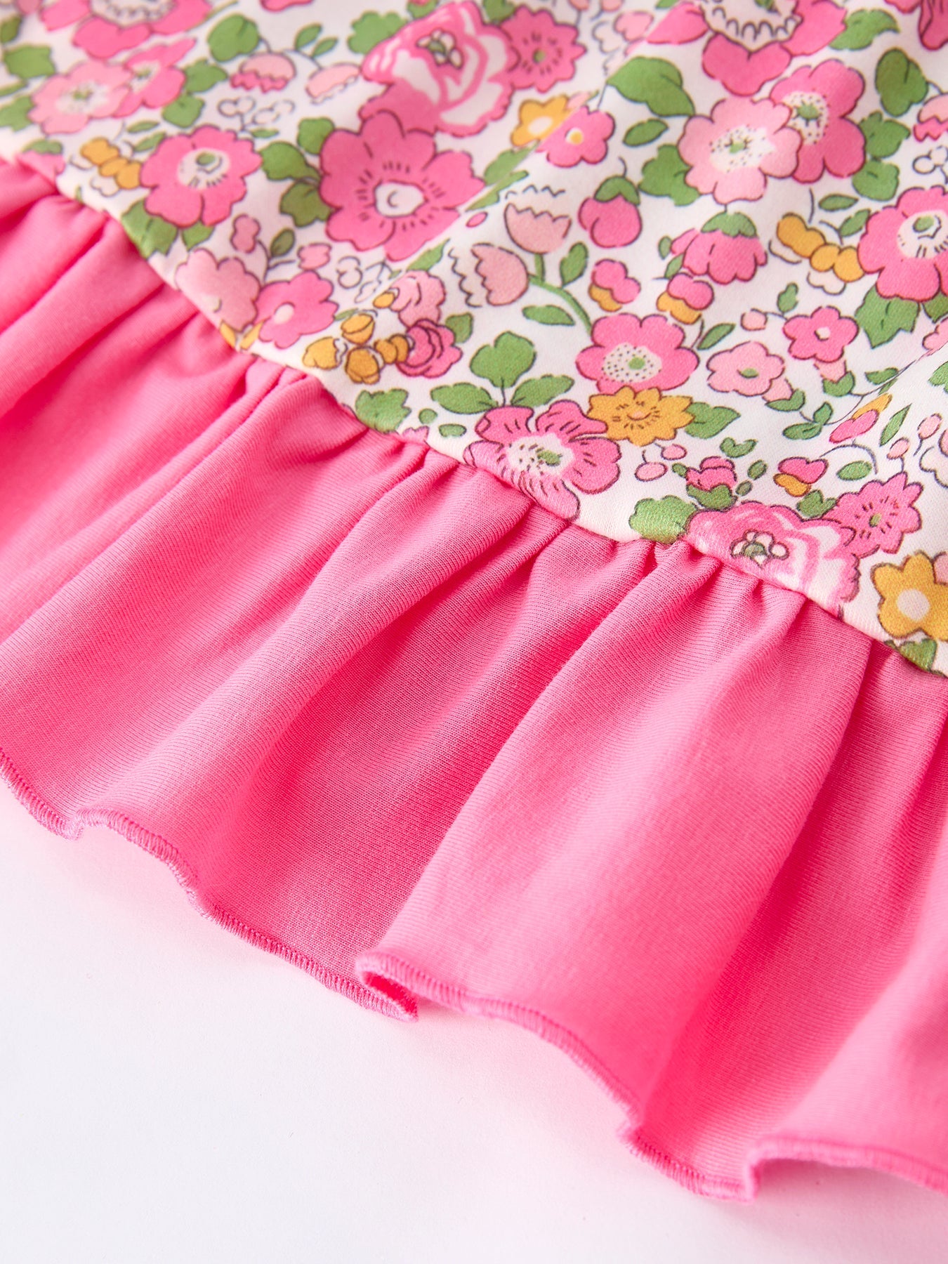 "DADDY'S GIRL" Bow Embroidered Ruffle Collar Girl Dress