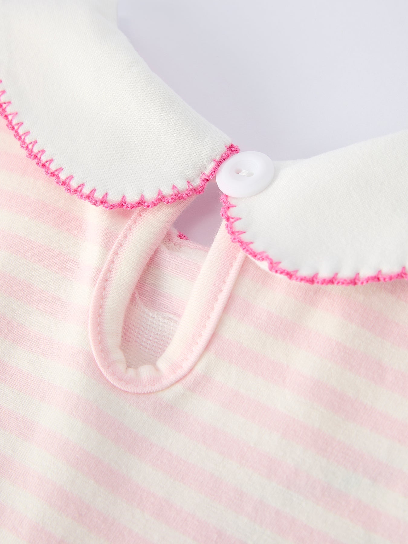 Strawberry Girl Romper Ruffle Peter Pan Collar