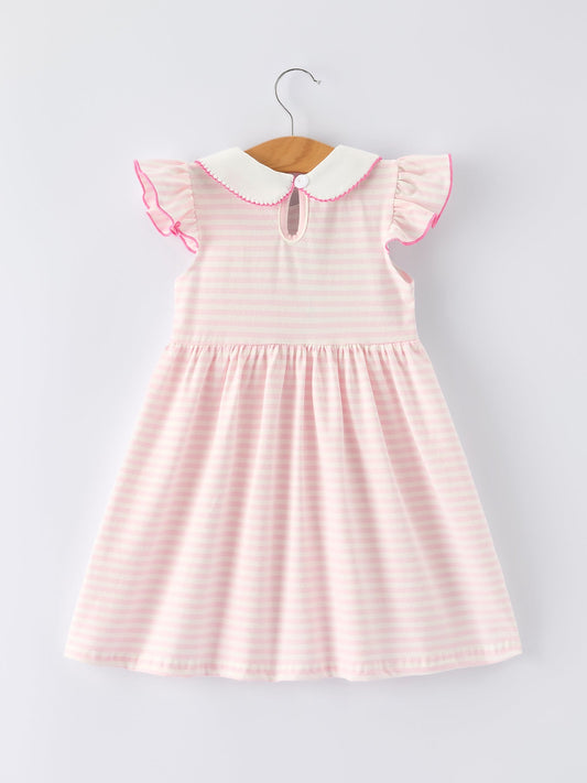 Strawberry Girl Dress Ruffle Peter Pan Collar