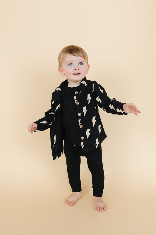 Shacket | Black Bolts