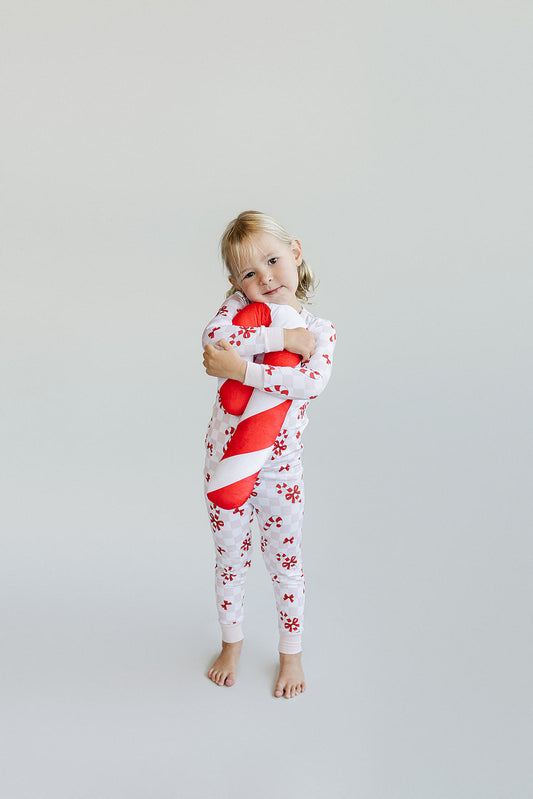 Bamboo Two Piece Set | Bows & Candy Cane