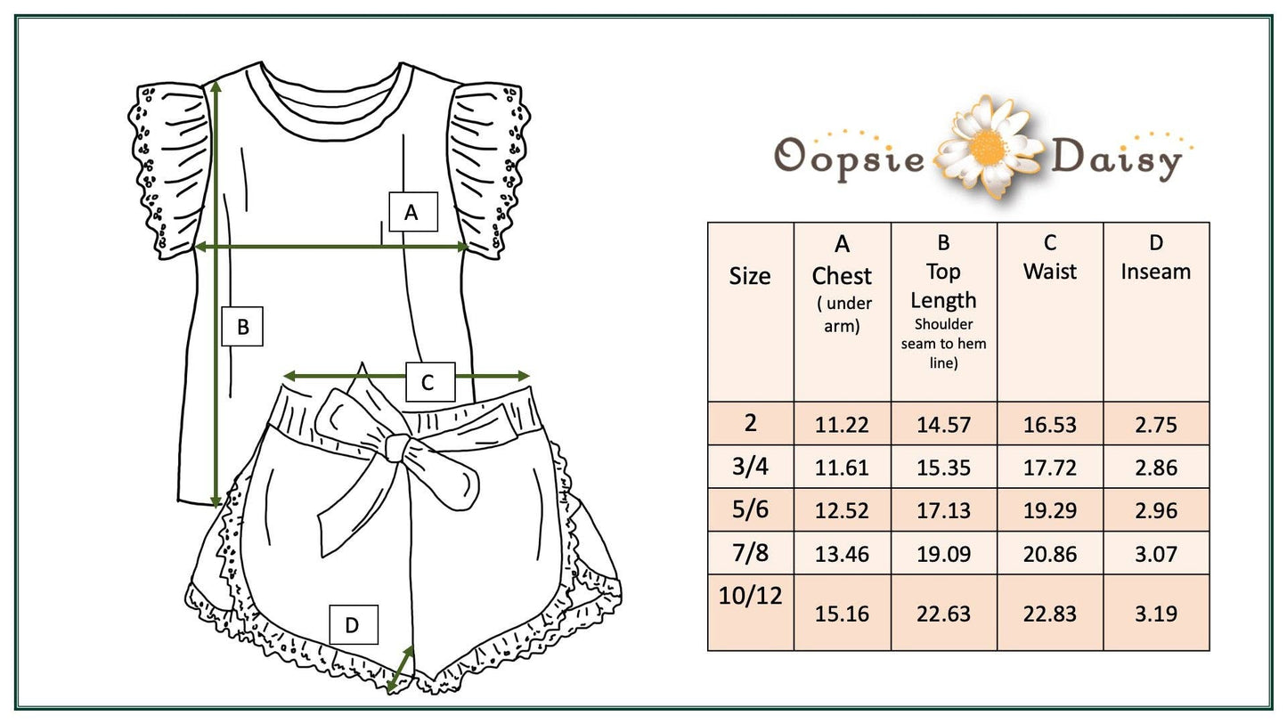 Girls Blue Checkered Lace Ruffle Summer Short Set