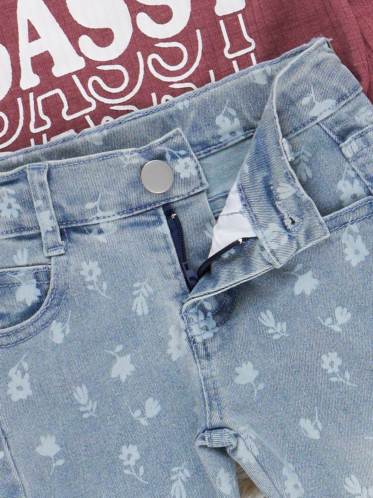 "SASSY" Denim Bell Bottom Outfit