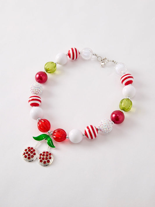 Cute Vintage Cherry Pendant Necklace