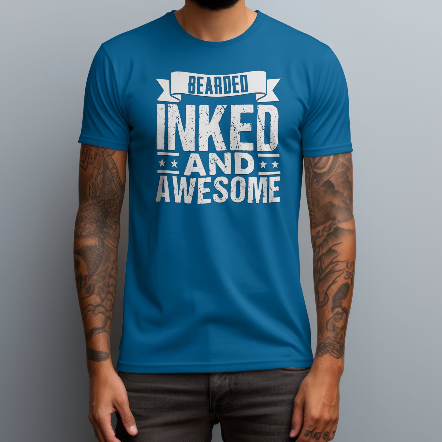 Bearded. Inked. And Awesome. Tee