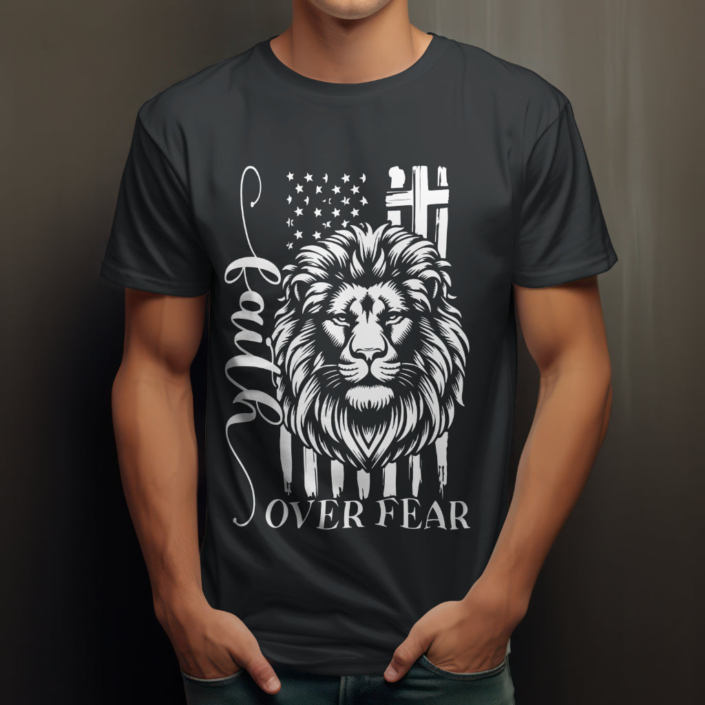 Faith Over Fear Lion T-Shirt