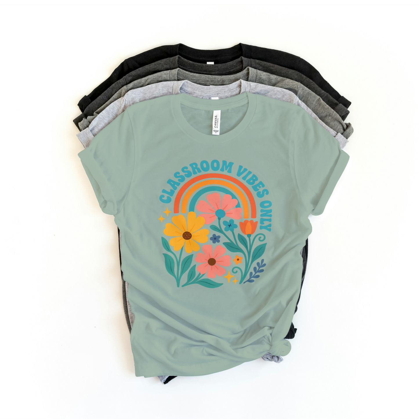 Classroom Vibes Only Teacher Shirt – Cute & Colorful Back to School Tee for Educators