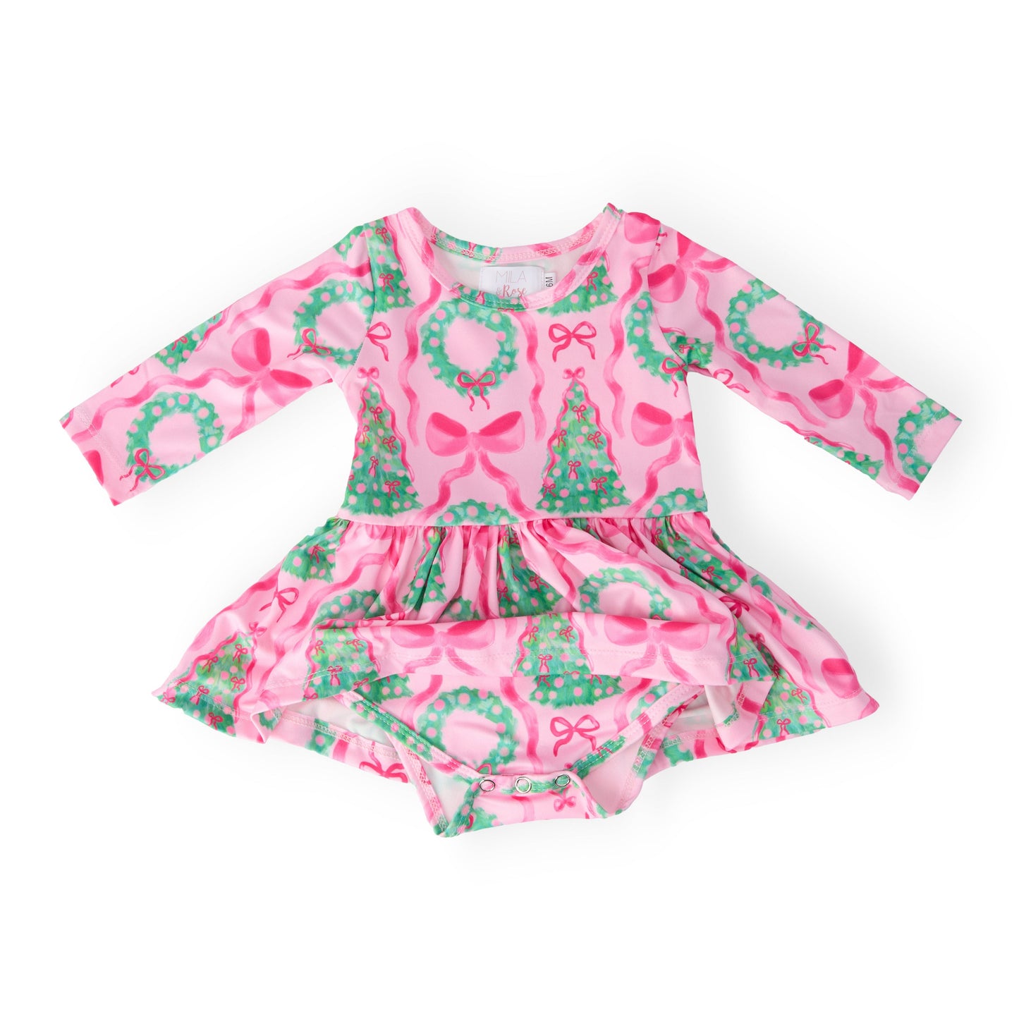 Jingle Bows L/S Twirl Bodysuit