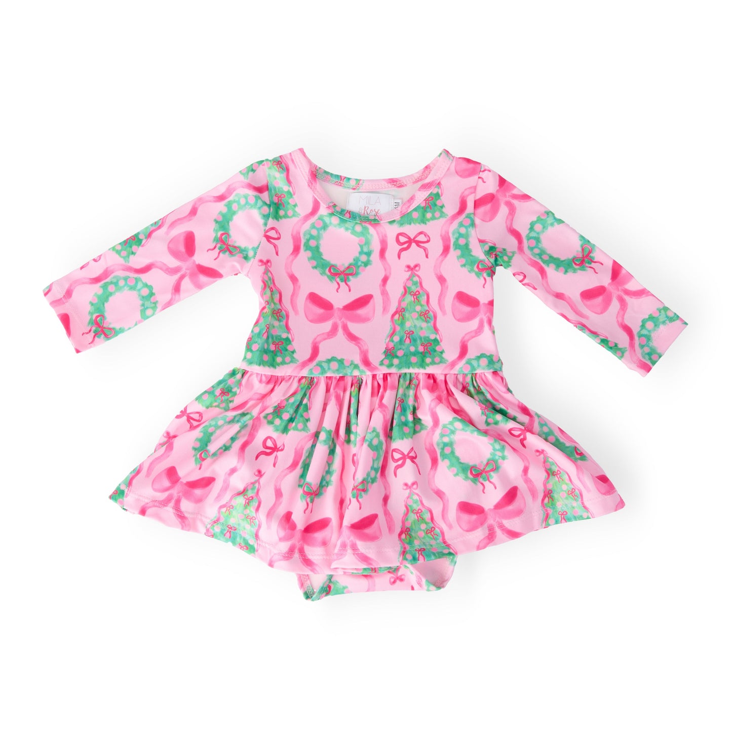 Jingle Bows L/S Twirl Bodysuit