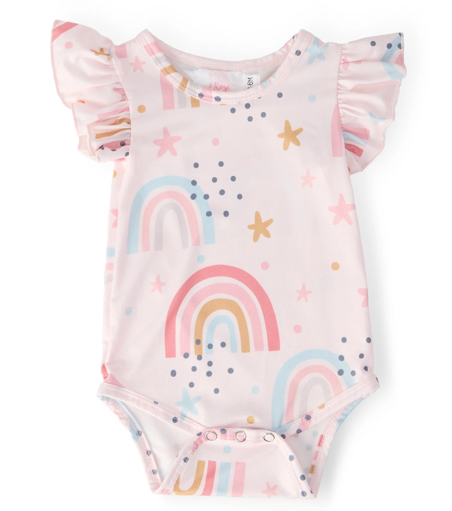 Over the Rainbow S/S Flutter Bodysuit