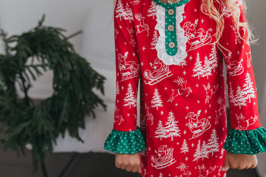 Santa Sled Lounge Gown