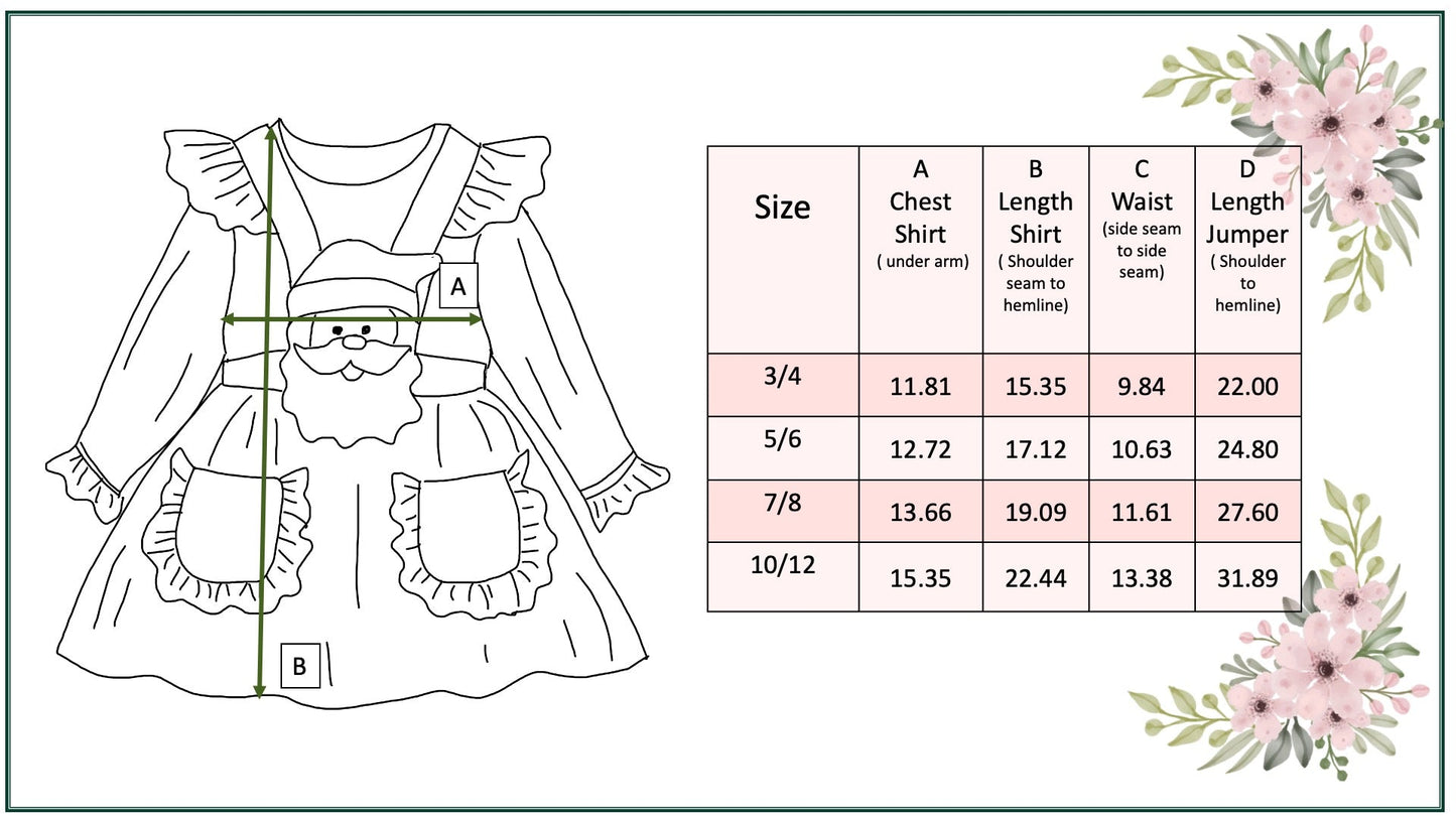 Santa Pinafore Set