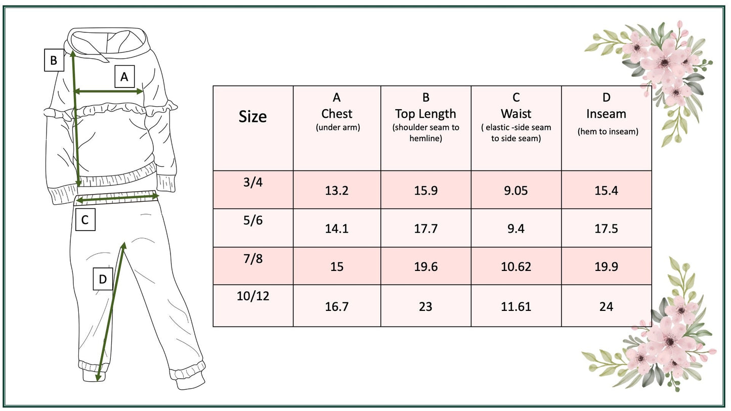 Desert Tan Retro Flower Hooded Set