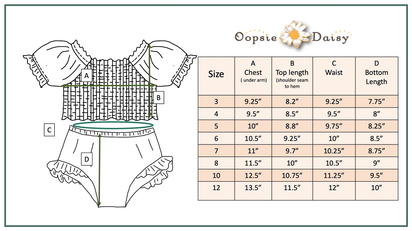 Emmy Blue Check 2 Piece Swimsuit