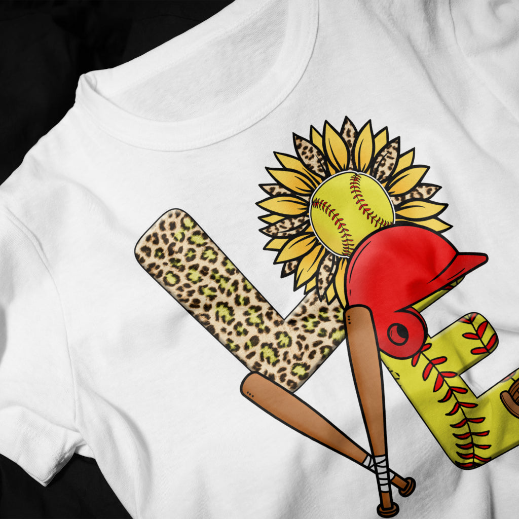 Softball LOVE T-Shirt – The Perfect Tee for Softball Fans
