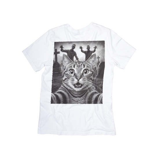 Zombie Cat Selfie T-Shirt
