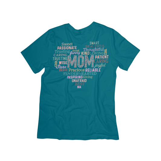 MOM Word Heart T-Shirt