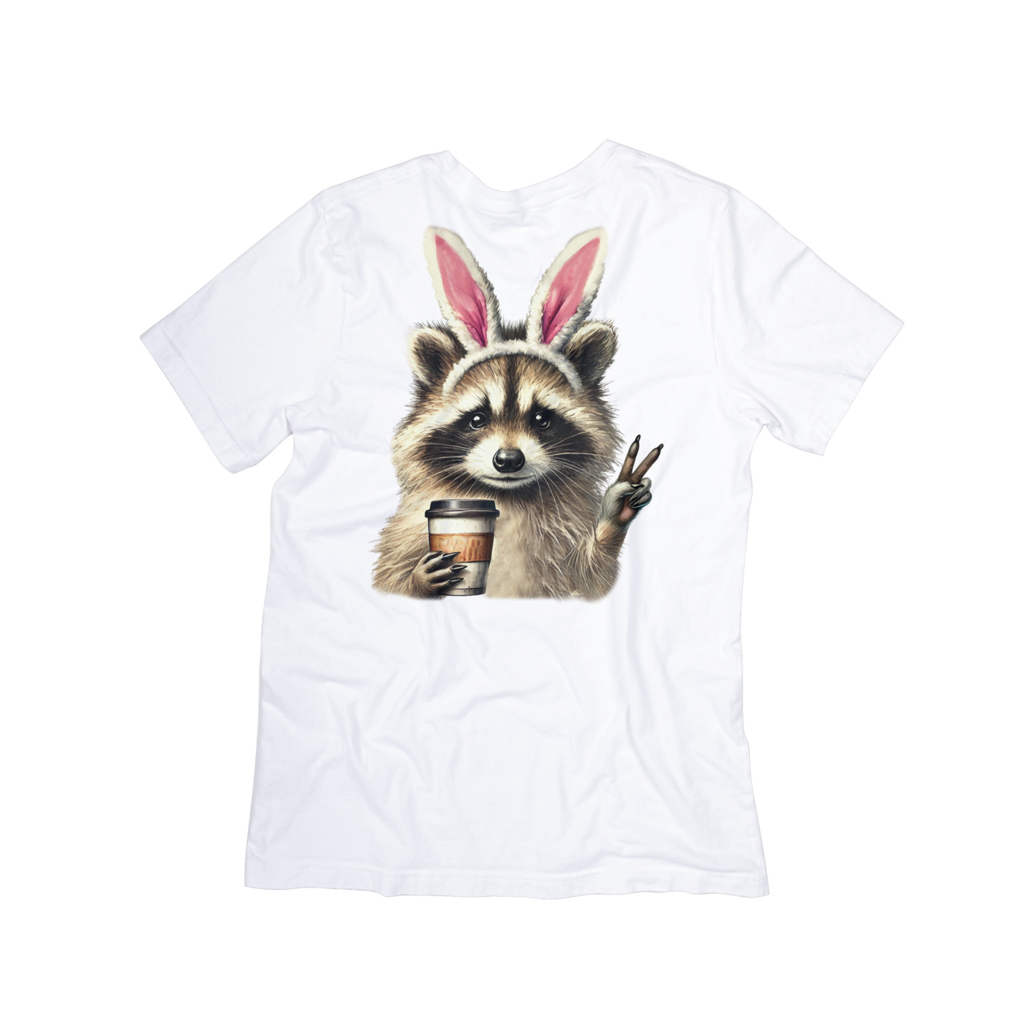 Caffeinated & Cute Raccoon Tee
