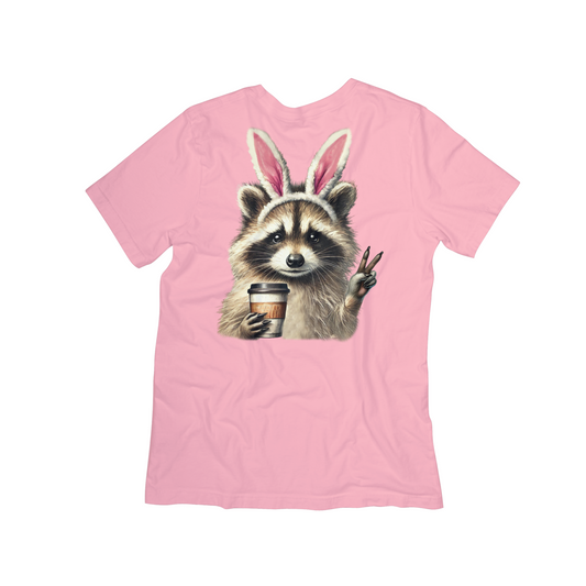 Caffeinated & Cute Raccoon Tee