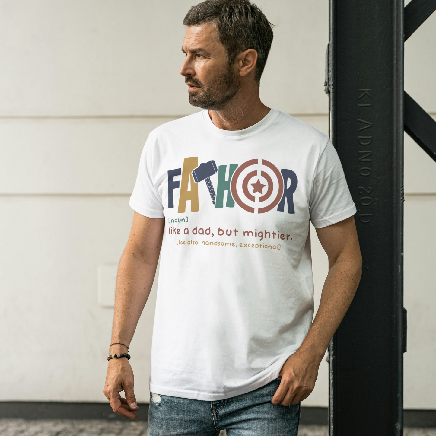 Fathor Super Dad Tee – Funny Marvel-Inspired Definition Shirt for Fathers