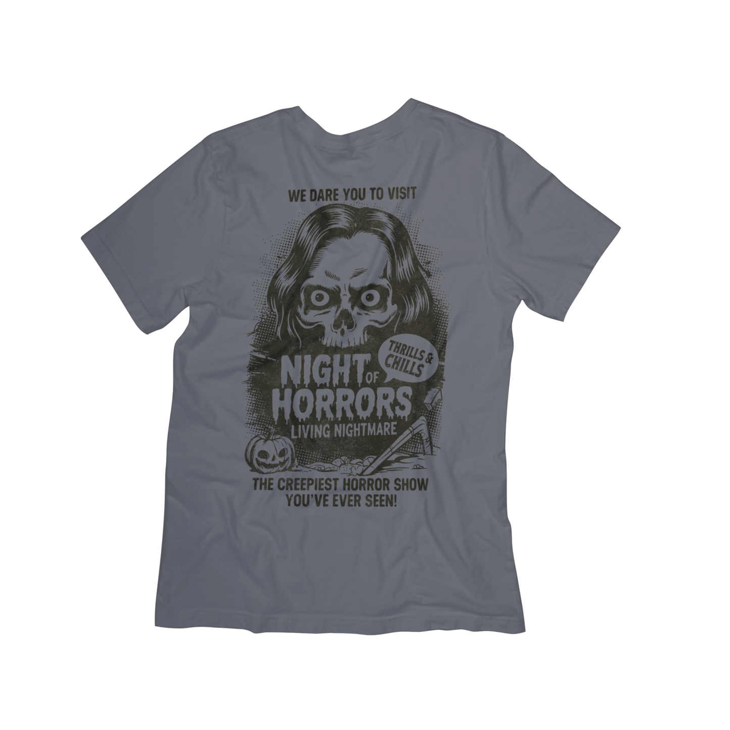 Night of Horrors T-Shirt – Vintage Scary Movie Halloween Shirt