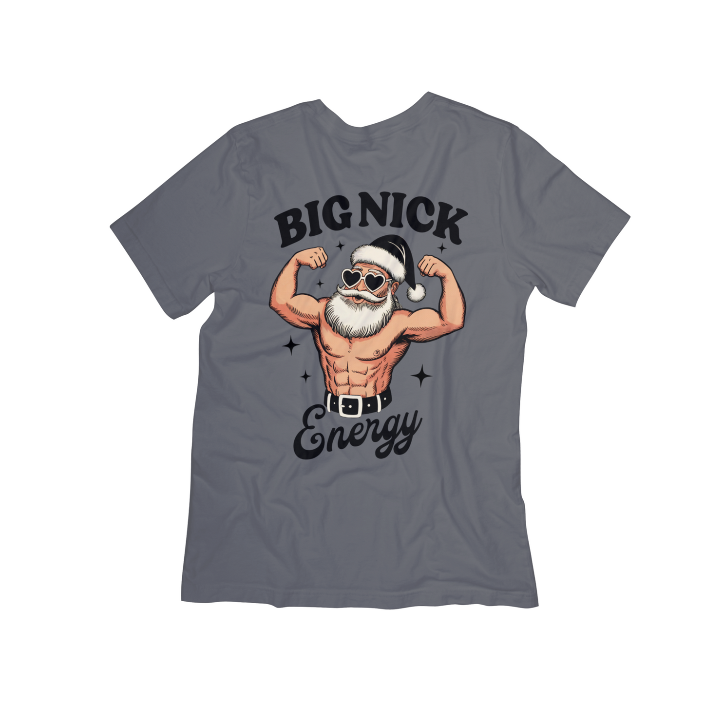 Big Nick Energy Santa Christmas T-Shirt – Funny Holiday Graphic Tee