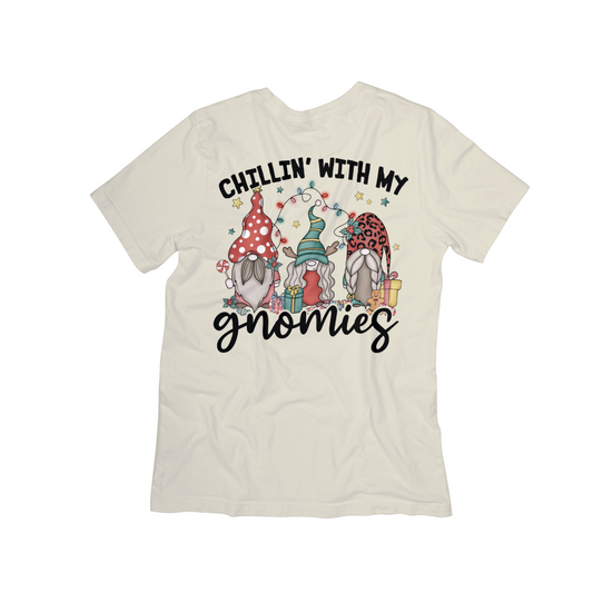 Chillin’ With My Gnomies Holiday Graphic Tee