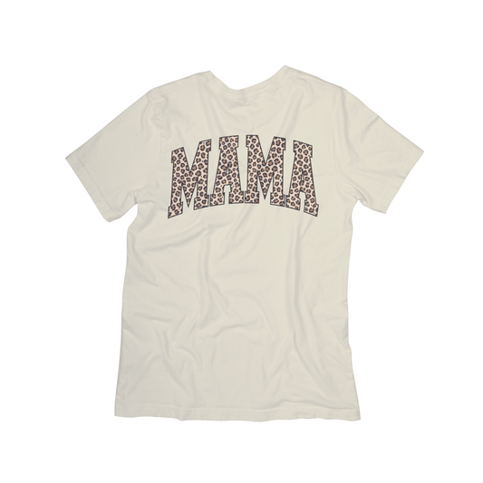 Leopard Block “MAMA” Tee