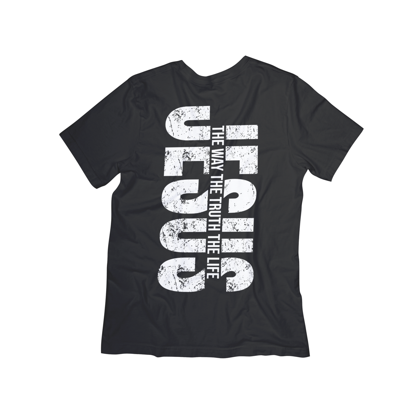 Jesus Vertical Graphic Tee – “The Way, The Truth, The Life” Christian T-Shirt