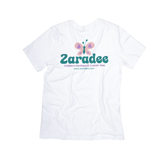 Zaradee Logo Tee – Butterfly Edition