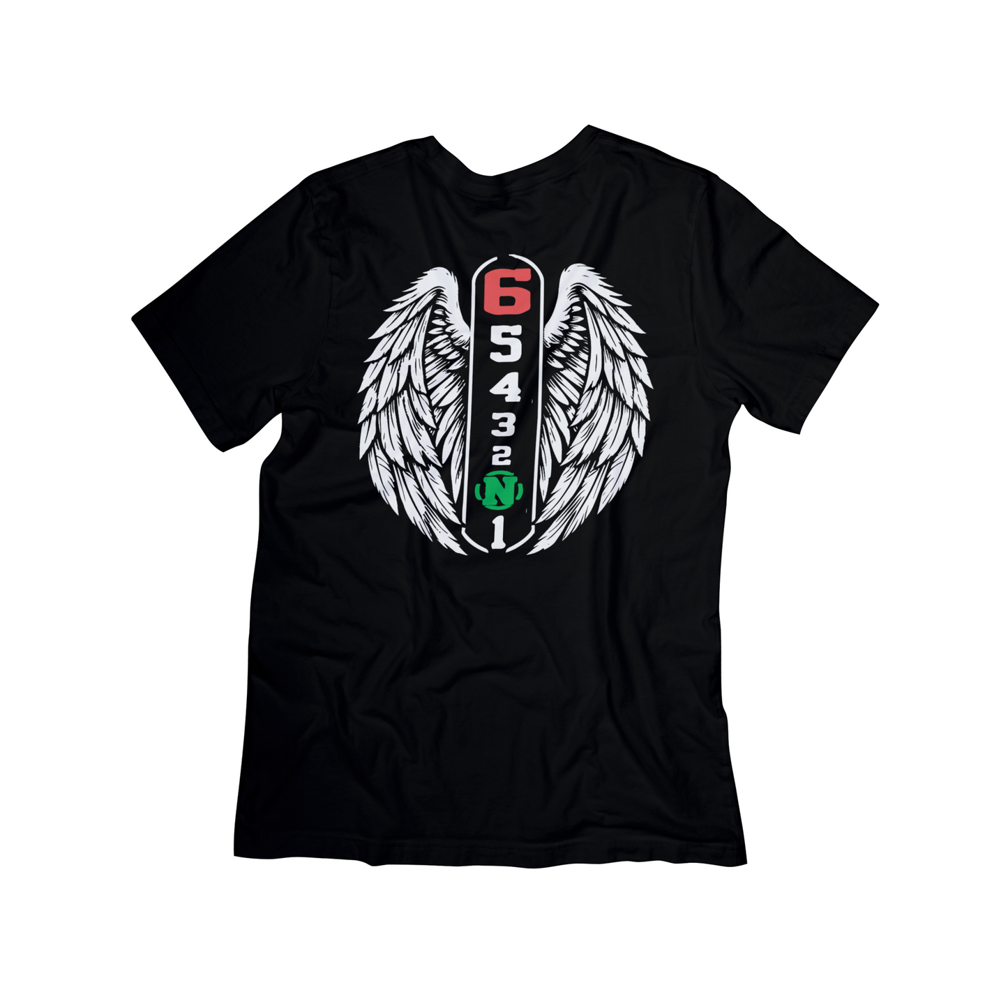 Shift Heaven Motorcycle Wings Graphic Tee