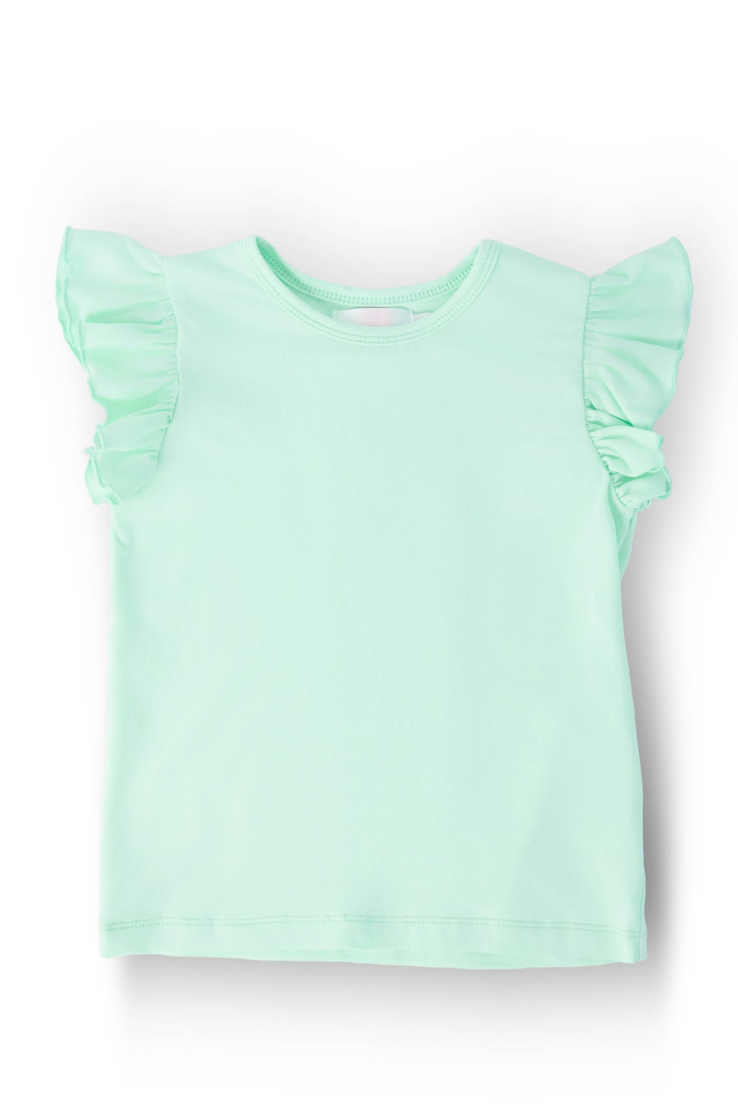 Pastel Green S/S Ruffle Tee