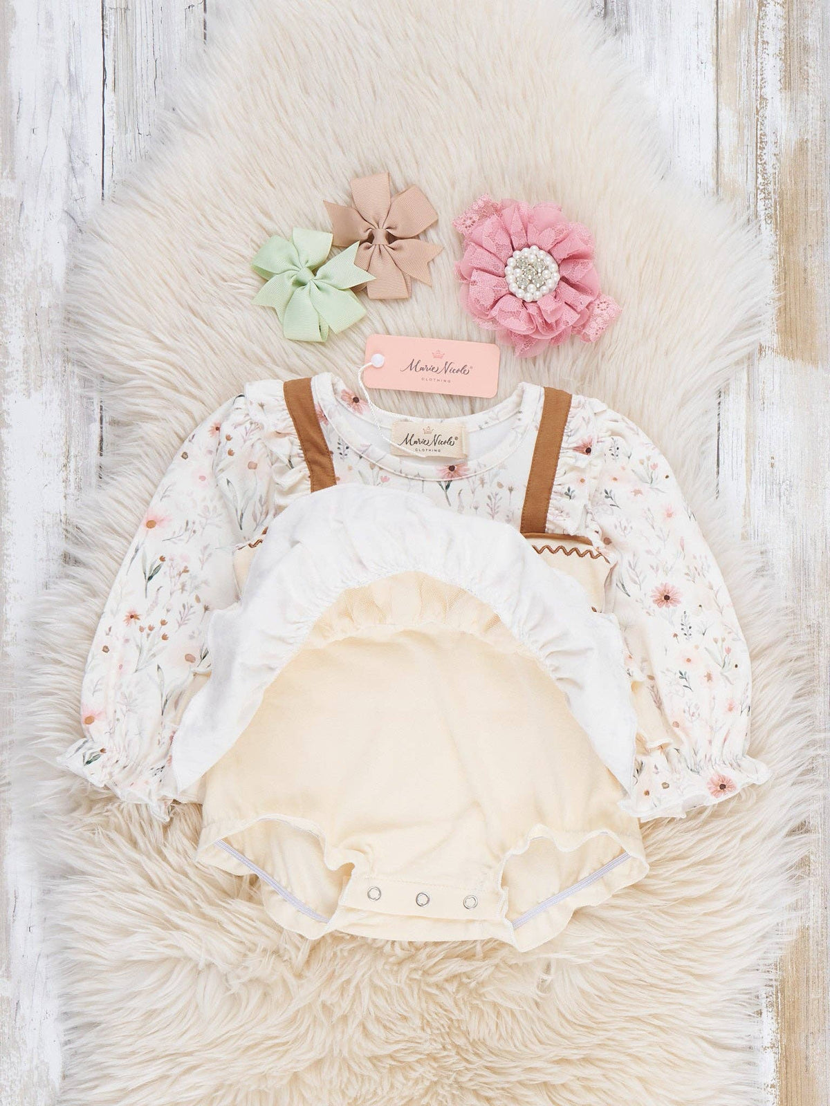 Petals in the Patch Embroidered Bubble Romper