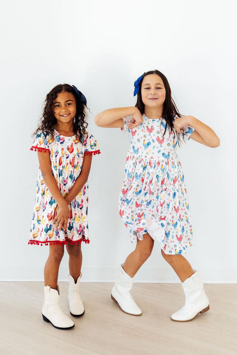 Rooster Pom Pom Dress