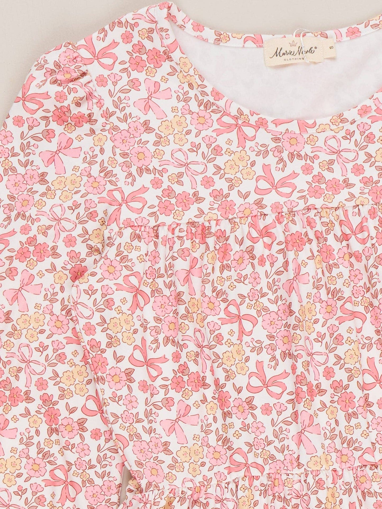 Mom & Me Soft Floral Ruffle Dress
