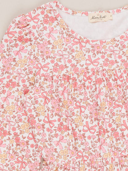 Mom & Me Soft Floral Ruffle Dress