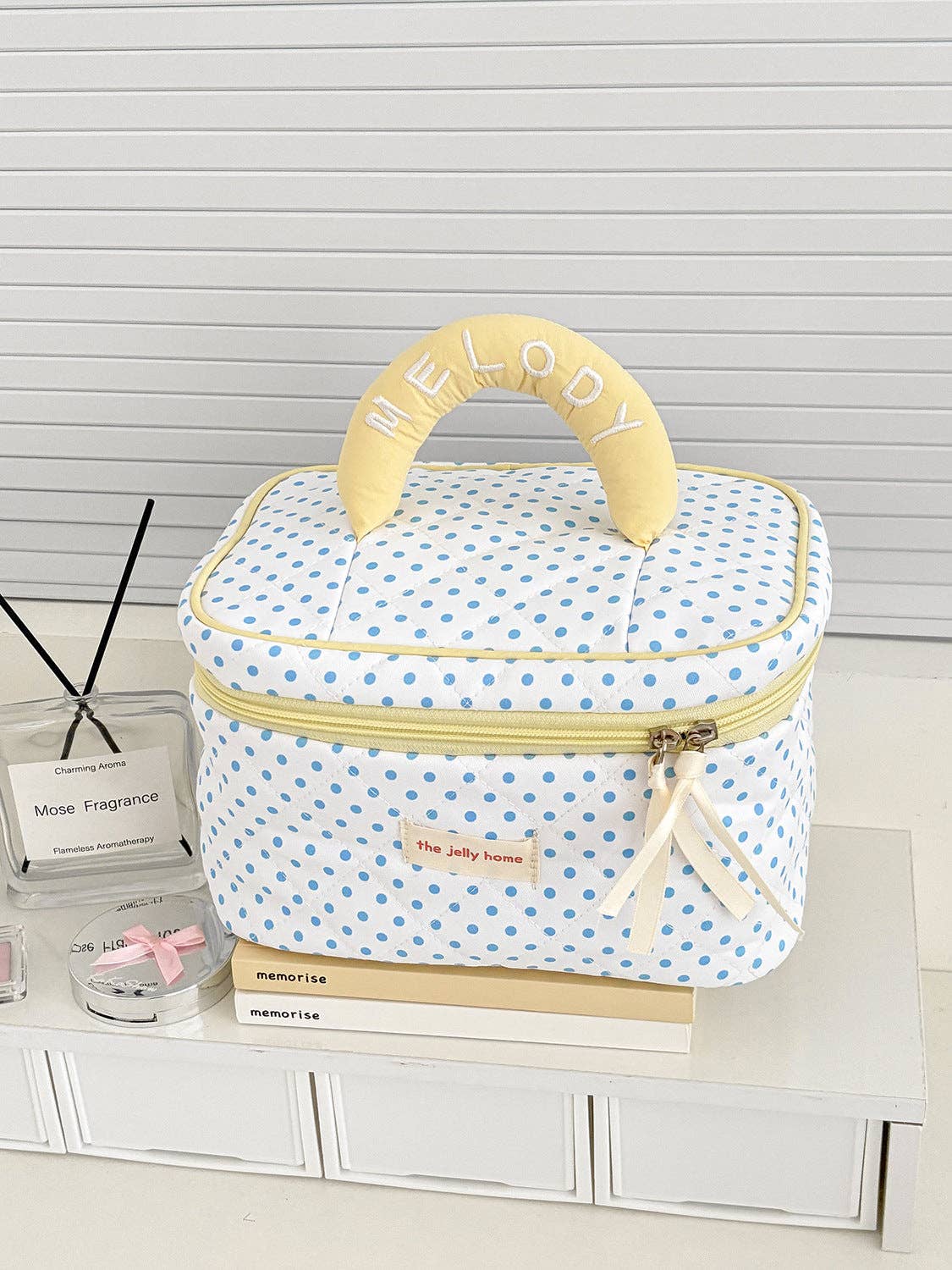 Cute Polka Dots Large Capacity Makeup Bag