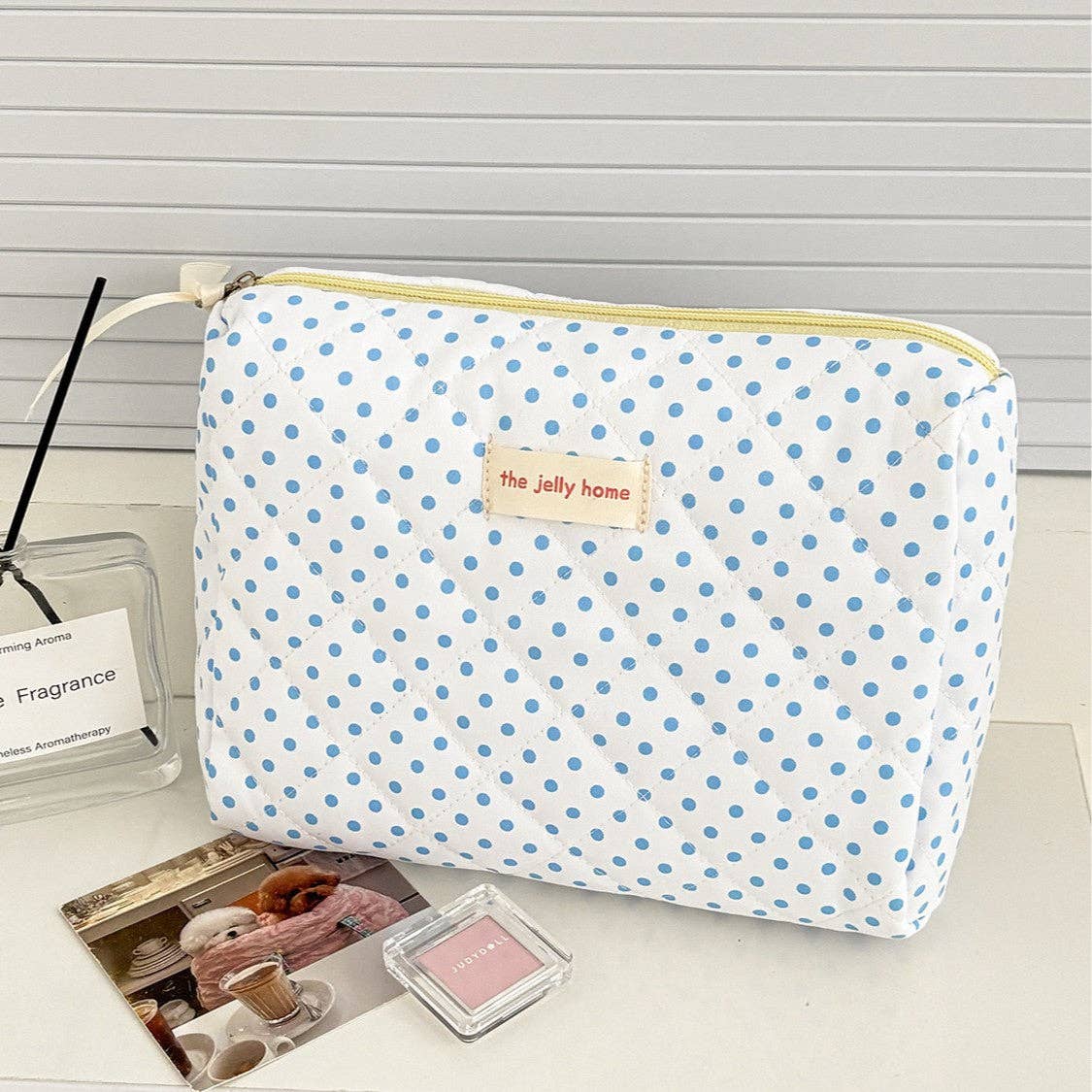 Cute Polka Dots Large Capacity Makeup Bag