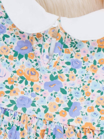 Meadow Smocked Floral Bubble Romper
