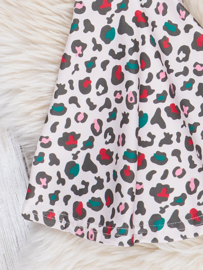 Mint "Joy" Leopard Print Bell Bottom Outfit