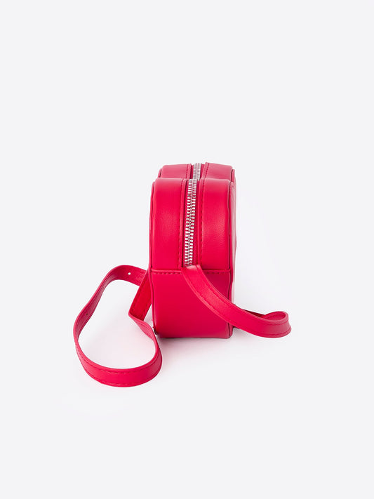 Valentine's Day Girls' Heart-Shaped Crossbody Shoulder Bag