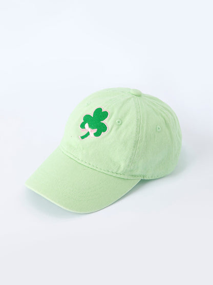 St. Patrick's Day Shamrock Embroidery Hat For Girls