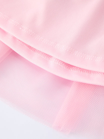 Girls' Valentine's Day Skirt with Sequined Heart Appliques