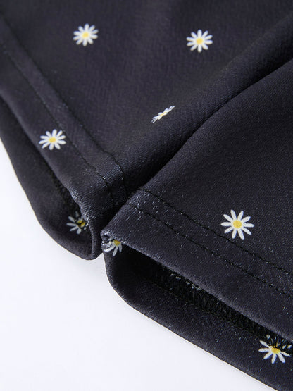 Summer Daisy Girls Bow Ruffle Set