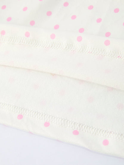 Back to School Polka Dot Girls Dress Pencil Bow Applique