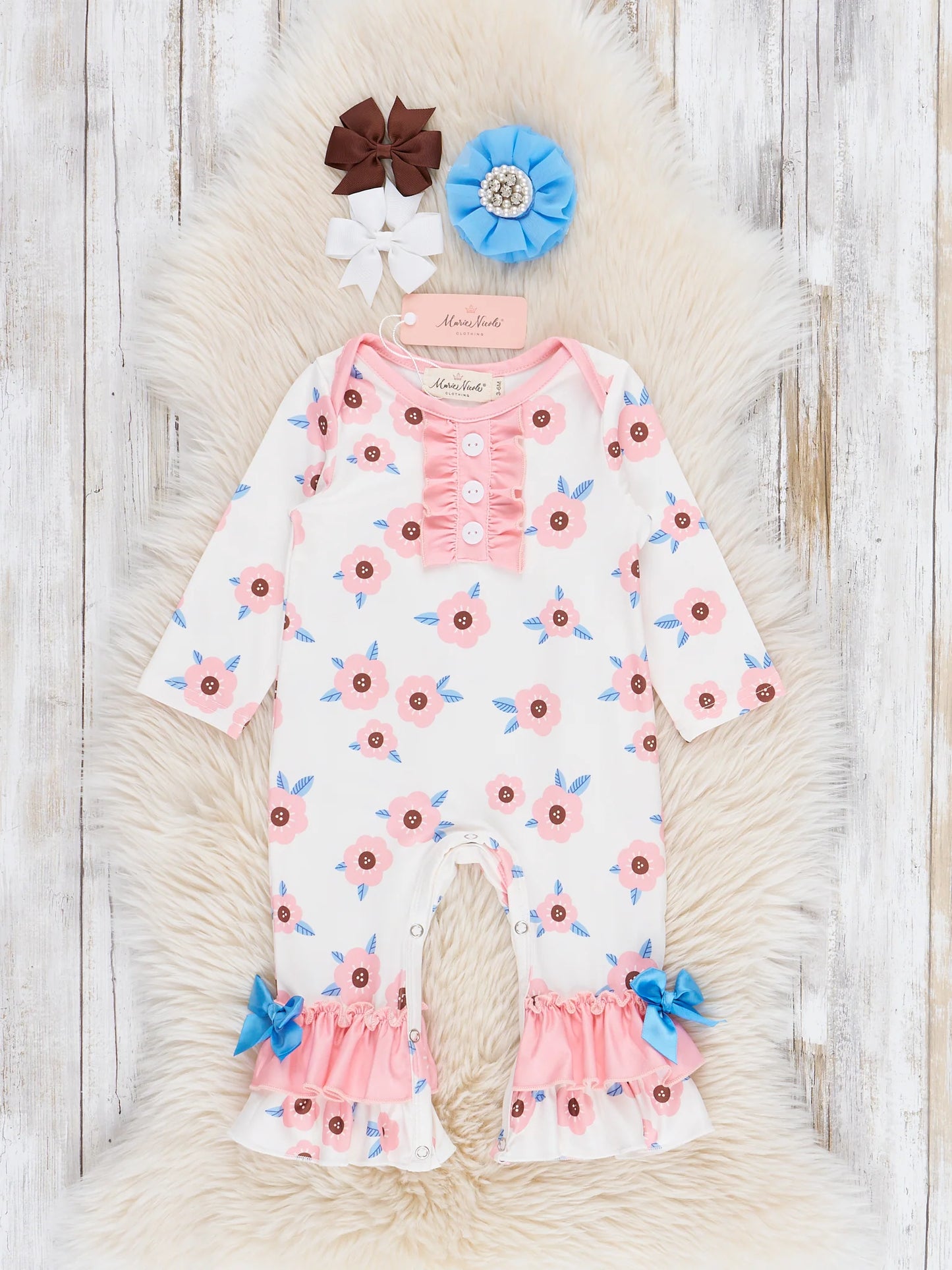 Daisy Doodle Ruffle Romper