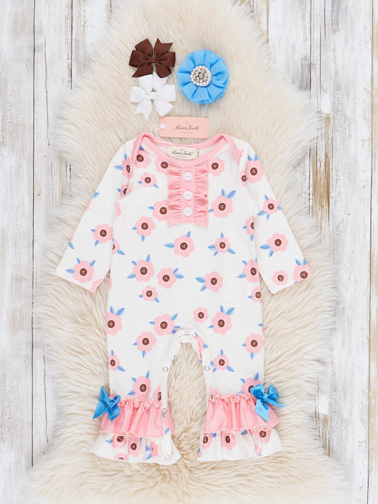 Daisy Doodle Ruffle Romper