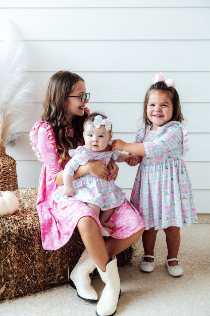 Pumpkin Picnic Twirl Flutter Bodysuit