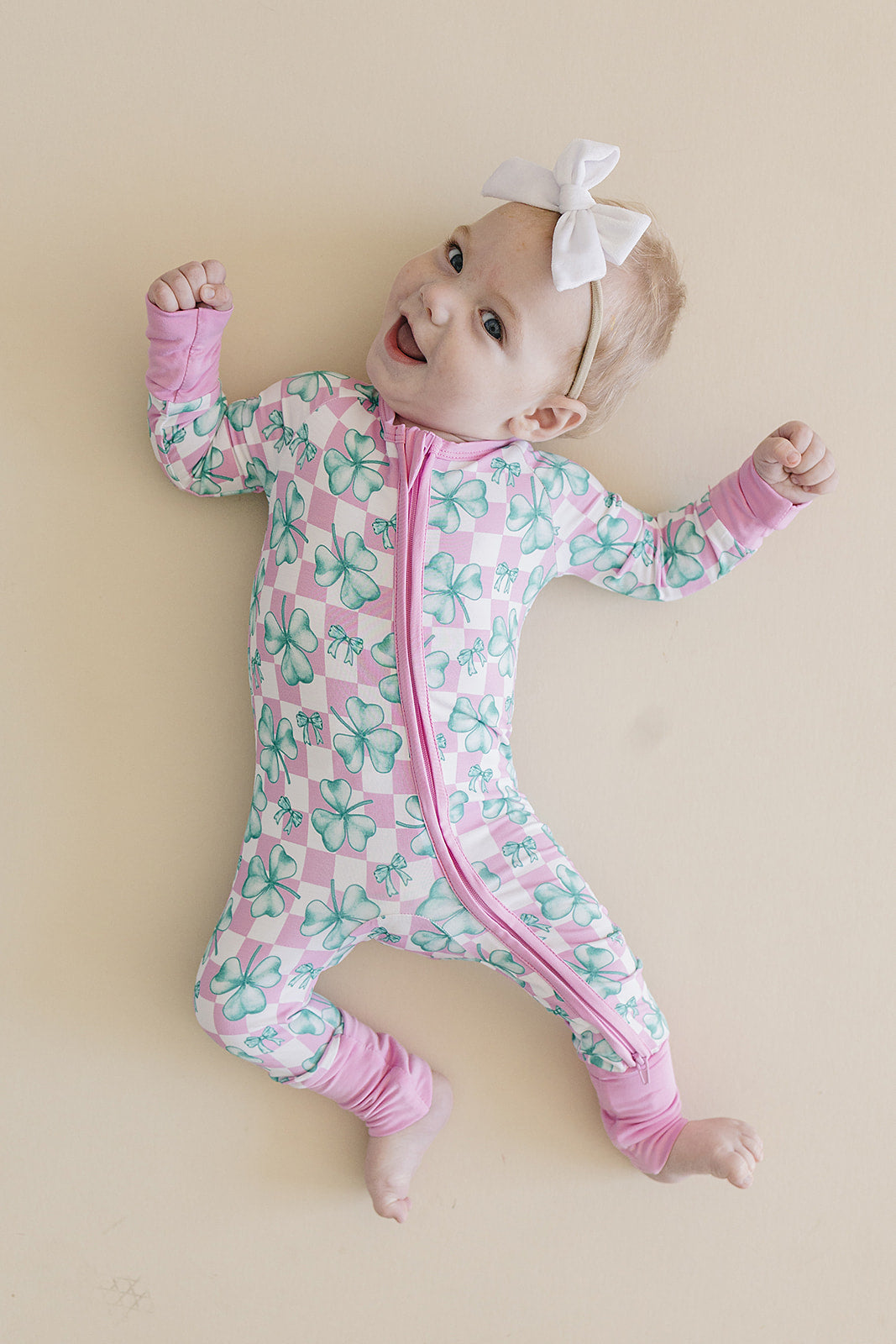 Bamboo Zip Romper | Shamrock & Bows